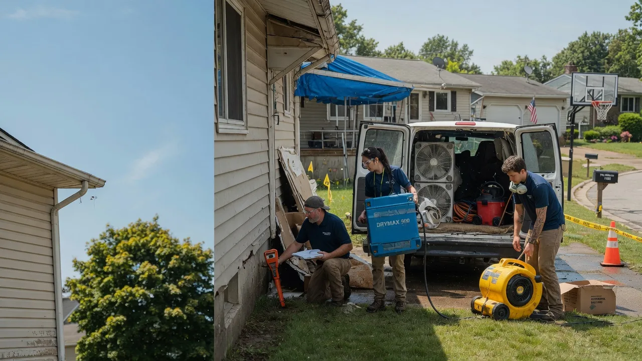 Ceiling Leak Cleanup in Dexter City, OH near me